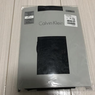 カルバンクライン(Calvin Klein)のCalvin Klein 黒ラメストッキング(タイツ/ストッキング)