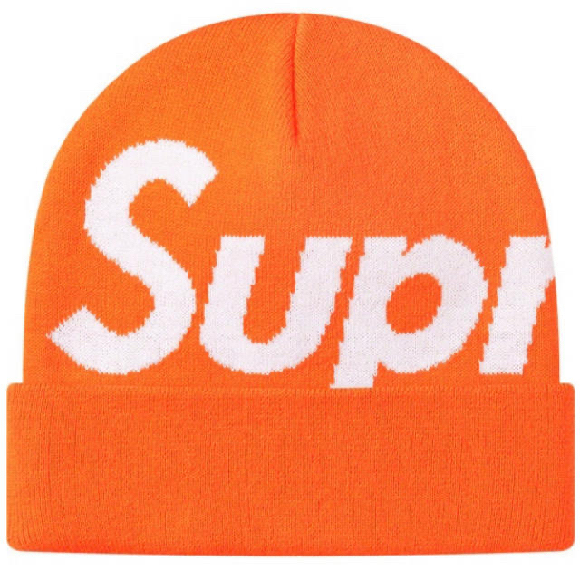 supreme big logo beanie