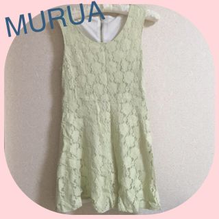 ムルーア(MURUA)の新品！MURUA レースワンピ(ミニワンピース)