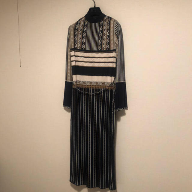 mame(マメ)のPedicel Jacquard Knit Dress レディースのワンピース(ロングワンピース/マキシワンピース)の商品写真