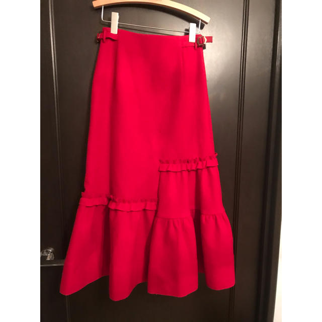 leur logette(ルールロジェット)の最終値下げ✨leur logette☆秋冬フレアギャザースカート赤0 レディースのスカート(ロングスカート)の商品写真