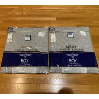 ボーイロンドン(Boy London)の【新品】Vネック　Tシャツ　２枚組　綿100% M メンズ(Tシャツ/カットソー(半袖/袖なし))