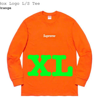 シュプリーム(Supreme)のSupreme Box Logo L/S Tee orange XL(Tシャツ/カットソー(七分/長袖))