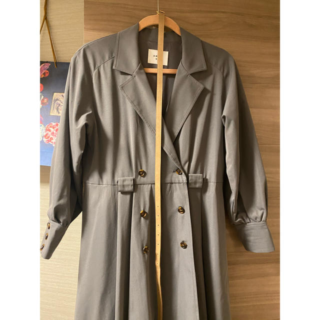 Ameri  LONG COAT LIKE BELT DRESS