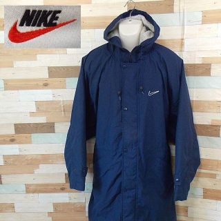 ナイキ(NIKE)の【NIKE】 美品 ナイキ 裏ボアベンチコート スポーツウェア ブルー XL(ウェア)