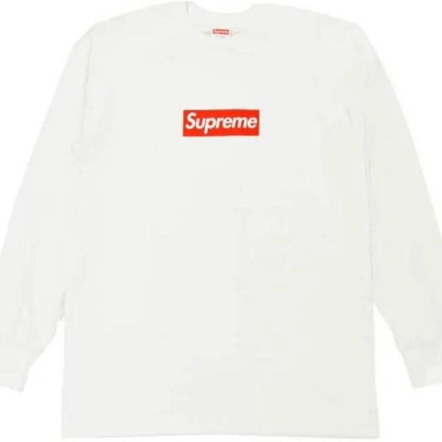 Supreme Box Logo L/S Tee White Sサイズ