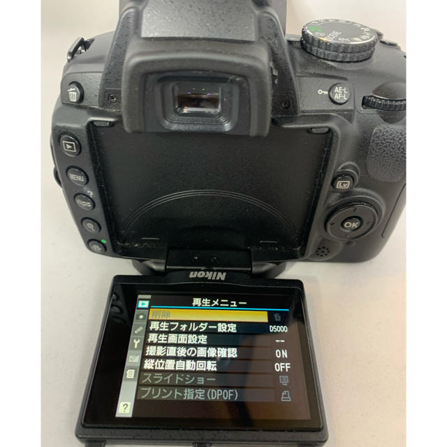 Nikon  美品　一眼レフ カメラD5000  動画撮影　wi-fiSD変更可