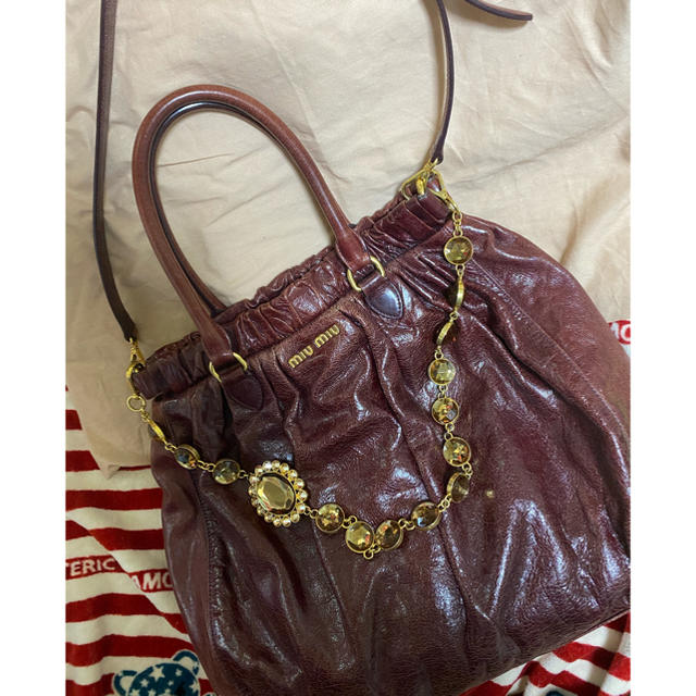 MIUMIU 2weyビジューバッグミュウミュウ - www.husnususlu.com