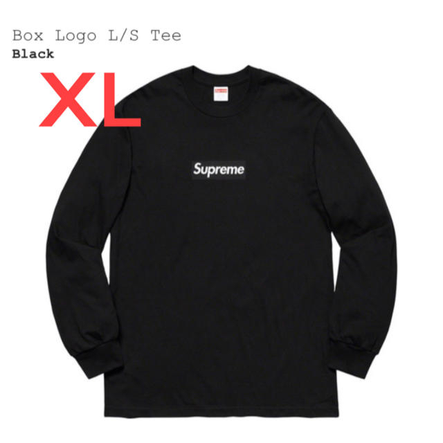 ［XL］supreme Box Logo L/S Tee ブラック