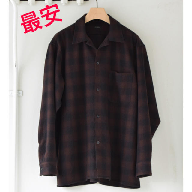 COMOLI(コモリ)の《本日限り》comoli ウールチェックシャツ サイズ1 メンズのトップス(シャツ)の商品写真