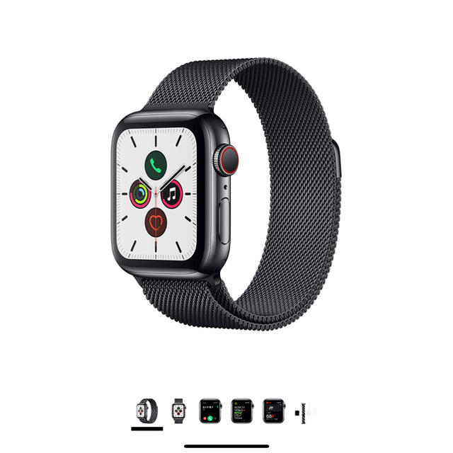 Apple Watch Series 5 44mm スペースブラックステンレス 名作 safenet.az