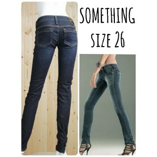 サムシング(SOMETHING)のSOMETHING tight skinny denim 26(デニム/ジーンズ)