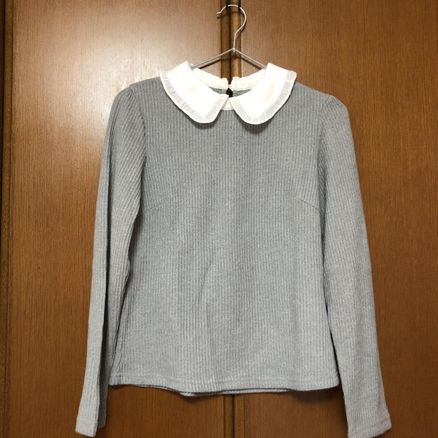 tocco(トッコ)の未使用♡tocco closet フリル襟つき起毛リブニットソートップス レディースのトップス(カットソー(長袖/七分))の商品写真