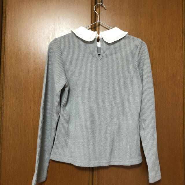 tocco(トッコ)の未使用♡tocco closet フリル襟つき起毛リブニットソートップス レディースのトップス(カットソー(長袖/七分))の商品写真