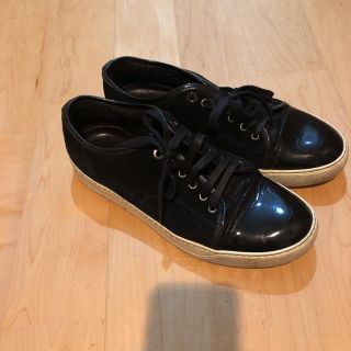 ランバン(LANVIN)の【最終価格】LANVIN◆ローカットスニーカーブラックスウェード(スニーカー)