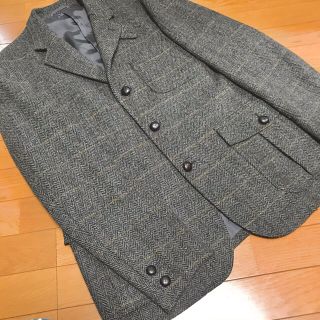 エディーバウアー(Eddie Bauer)の★美品！エディーバウアー・ハリスツイードジャケット・サイズXL・定価6.3万円(テーラードジャケット)