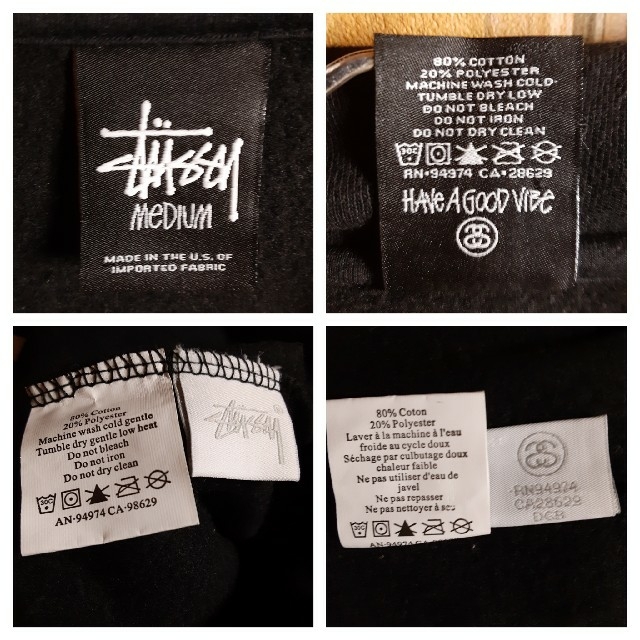 STUSSY(ステューシー)のstussy ステューシー バックプリント ラット トランプ フーディー M メンズのトップス(パーカー)の商品写真