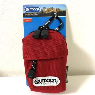 アウトドア(OUTDOOR)のOUTDOOR カメラポーチ レッド(ケース/バッグ)