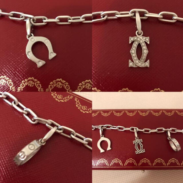 Cartier(カルティエ)の5/21迄moco 様専用❤︎カルティエ❤︎スパルタカスブレスチャーム3点セット レディースのアクセサリー(ブレスレット/バングル)の商品写真