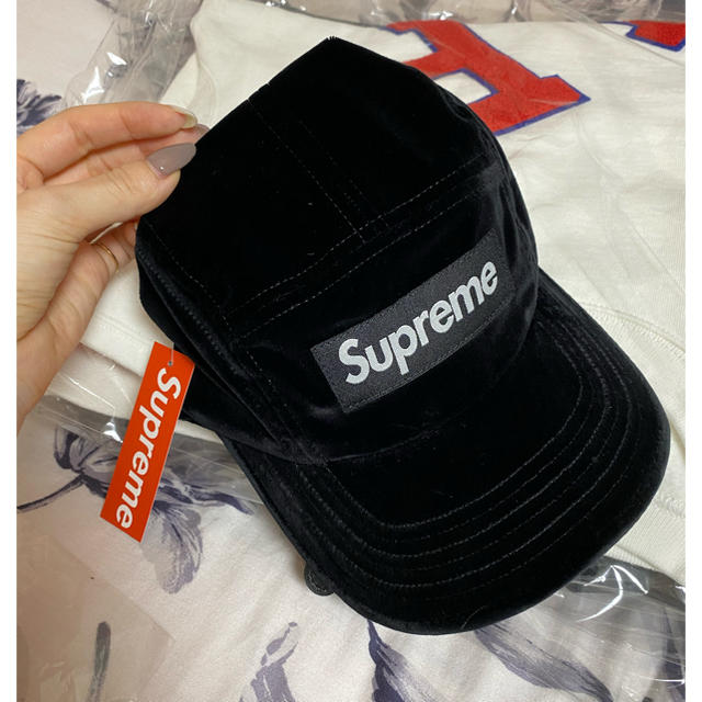 supreme  velvet camp cap 2