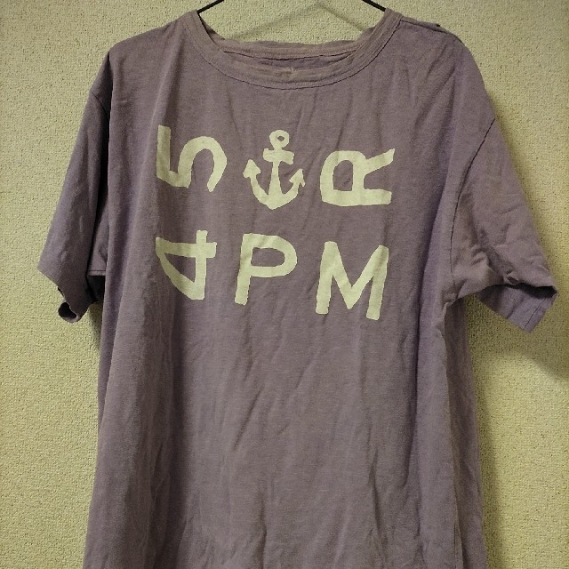 45rpm(フォーティーファイブアールピーエム)のnana様専用45rpm　ロゴTシャツ　サイズ3　青シャツ メンズのトップス(Tシャツ/カットソー(半袖/袖なし))の商品写真