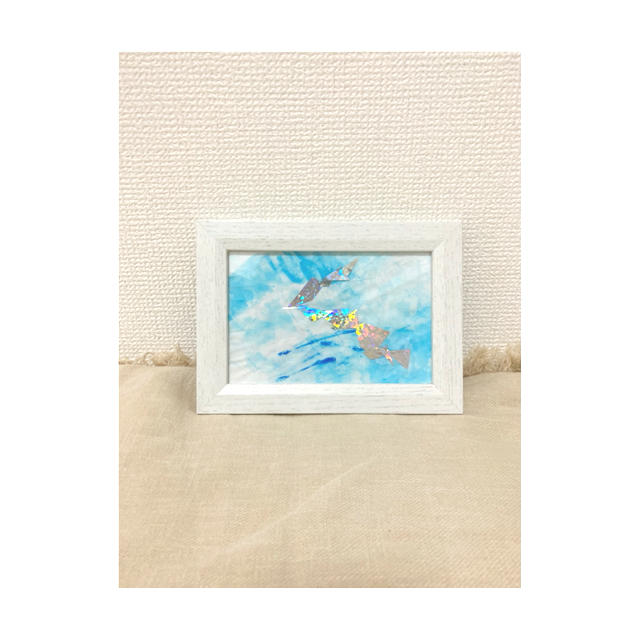 水彩アート”水面” エンタメ/ホビーの美術品/アンティーク(絵画/タペストリー)の商品写真