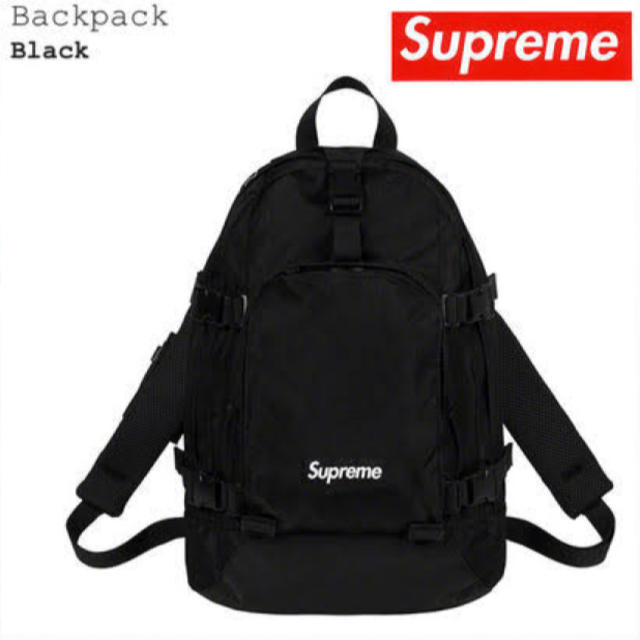 新品未使用 2019FW Supreme シュプリーム バックパック 黒 28L | www