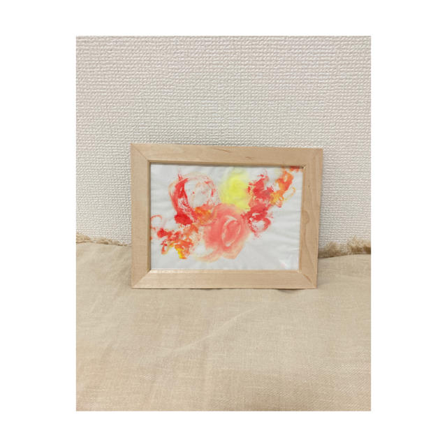 水彩アート ”太陽” エンタメ/ホビーの美術品/アンティーク(絵画/タペストリー)の商品写真