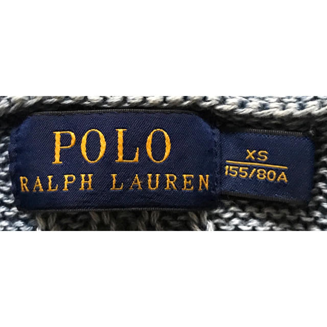 POLO RALPH LAUREN(ポロラルフローレン)の爽やかなインディゴカラー ラルフローレン 藍染め ケーブル編み ニット セーター レディースのトップス(ニット/セーター)の商品写真