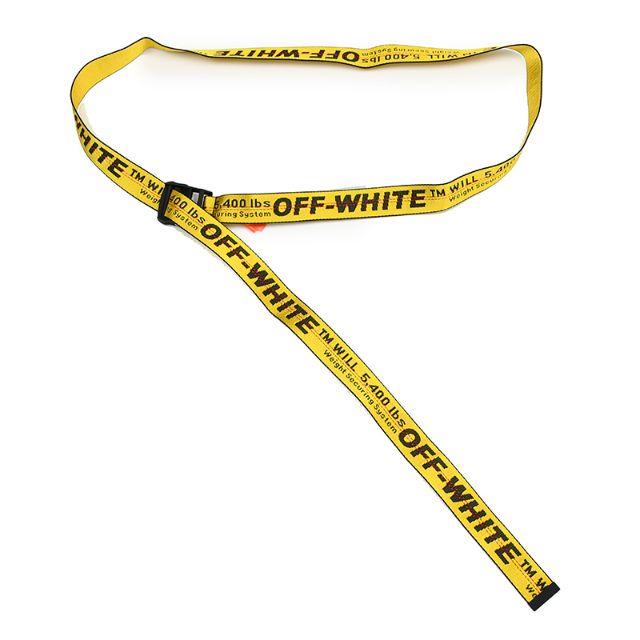 OFF-WHITE オフホワイト BELT イエローベルト3.5cm幅太い方 メンズ