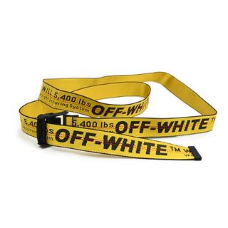 オフホワイト(OFF-WHITE)のOFF-WHITE オフホワイト BELT イエローベルト3.5cm幅太い方(ベルト)
