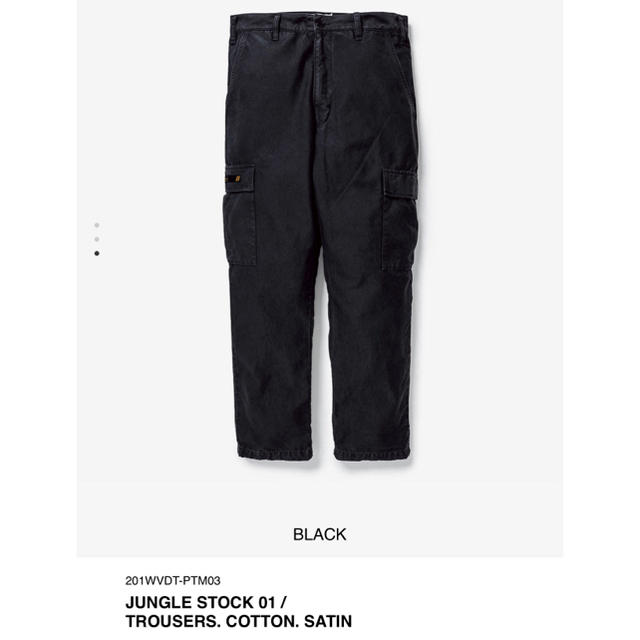 20SS WTAPS JUNGLE STOCK 01 BLACK M