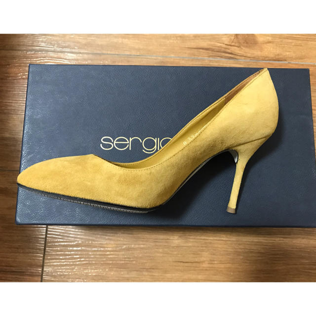 セルジオロッシ Sergio Rossi スエード パンプス 未使用 裏貼り済み