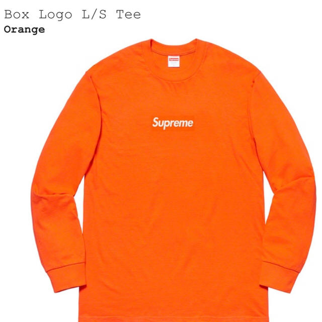 新品未使用付属品シュプリーム　Supreme  Box Logo L/S Tee