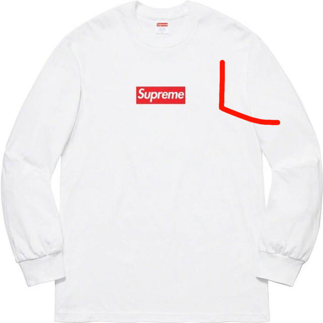 Supreme Box Logo L/S Tee LサイズWhiteSIZE