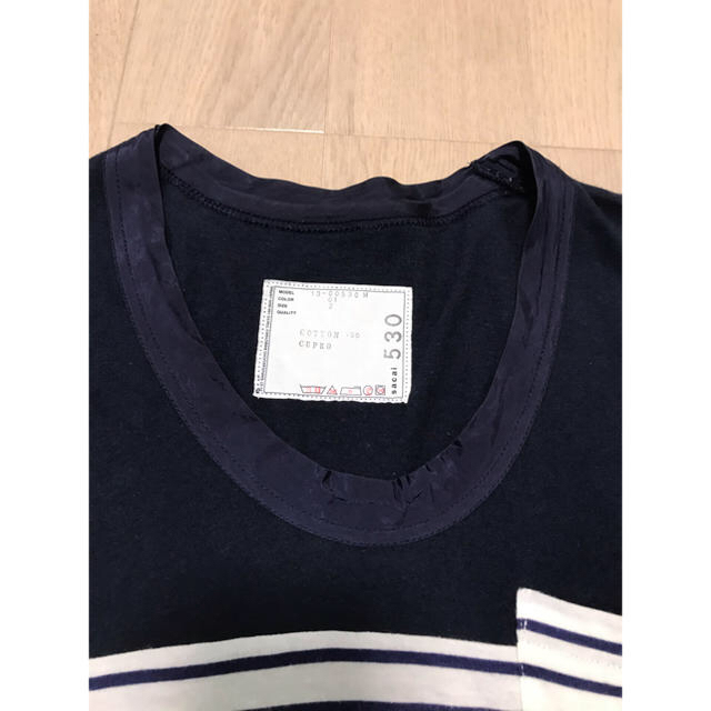 sacai(サカイ)のsacai ボーダー 切り替えカットソー　M メンズのトップス(Tシャツ/カットソー(半袖/袖なし))の商品写真