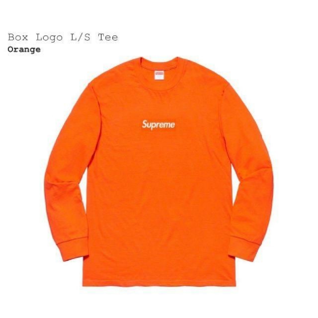 Supreme(シュプリーム)のsupreme box logo orange M メンズのトップス(Tシャツ/カットソー(七分/長袖))の商品写真