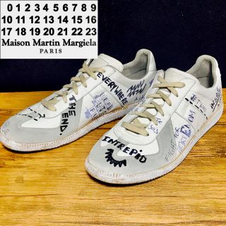 送料タダ Maison Margiela マルジェラ 落書きジャーマントレーナー