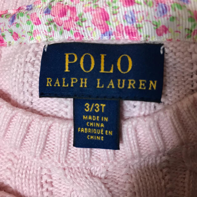 POLO RALPH LAUREN(ポロラルフローレン)のラルフローレン　3T キッズ/ベビー/マタニティのキッズ服女の子用(90cm~)(ニット)の商品写真