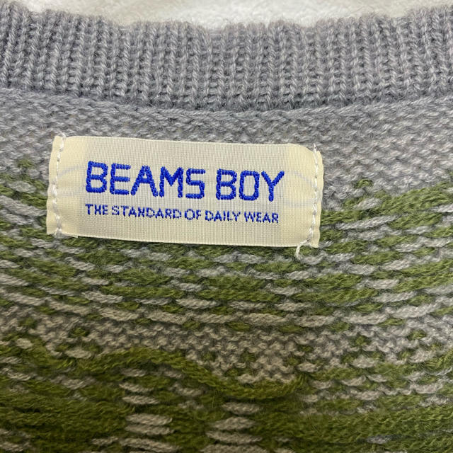 BEAMS BOY(ビームスボーイ)の美品！ビームスボーイ　ニット　セーター　カーディガン　ノルディック柄 レディースのトップス(ニット/セーター)の商品写真