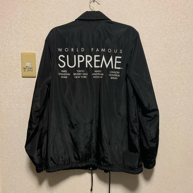 supreme  コーチジャケット　s 黒