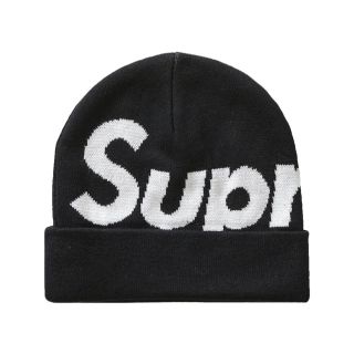 シュプリーム(Supreme)のBig Logo Beanie supreme color black(ニット帽/ビーニー)