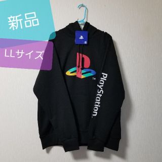 プレイステーション(PlayStation)の新品 Play Station パーカー プレステ プルパーカー スウェット 黒(パーカー)