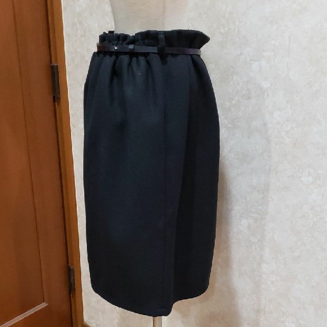 ❤INCEDE❤3Lタイトスカート黒《秋冬物》新品ベルト付き レディースのスカート(ひざ丈スカート)の商品写真