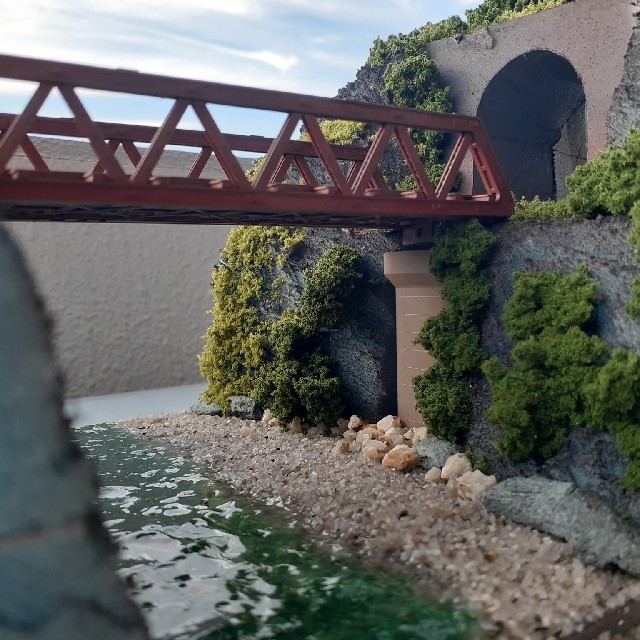 ジオラマ 川と橋