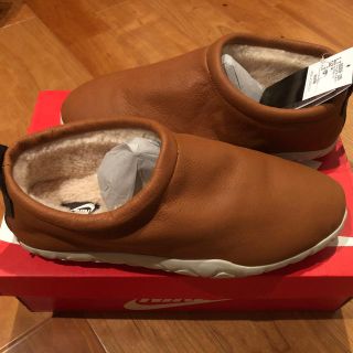 ナイキ(NIKE)の28cm nike air moc bomber レザー　ボア　茶色(スニーカー)