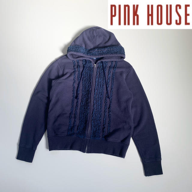 完売品 PINK HOUSE ローンフリル使いパーカー サイズM ピコフリル