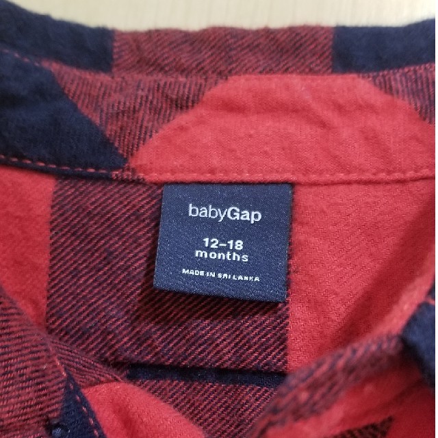 babyGAP(ベビーギャップ)のベビーギャップ チェックシャツ キッズ/ベビー/マタニティのベビー服(~85cm)(シャツ/カットソー)の商品写真