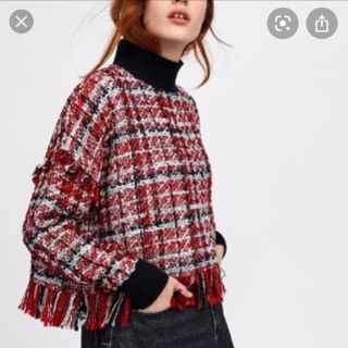 ザラ(ZARA)のZara ニット　赤(ニット/セーター)