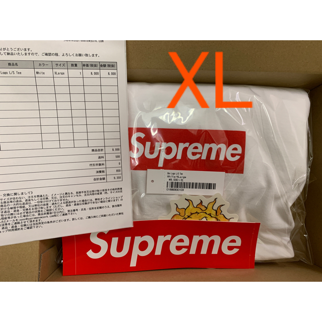 WhiteSIZEBox Logo L/S Tee COLOR/STYLE：White